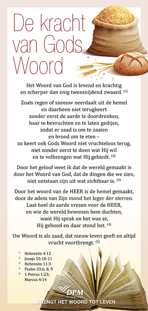 Proclamatiekaart De kracht van Gods Woord