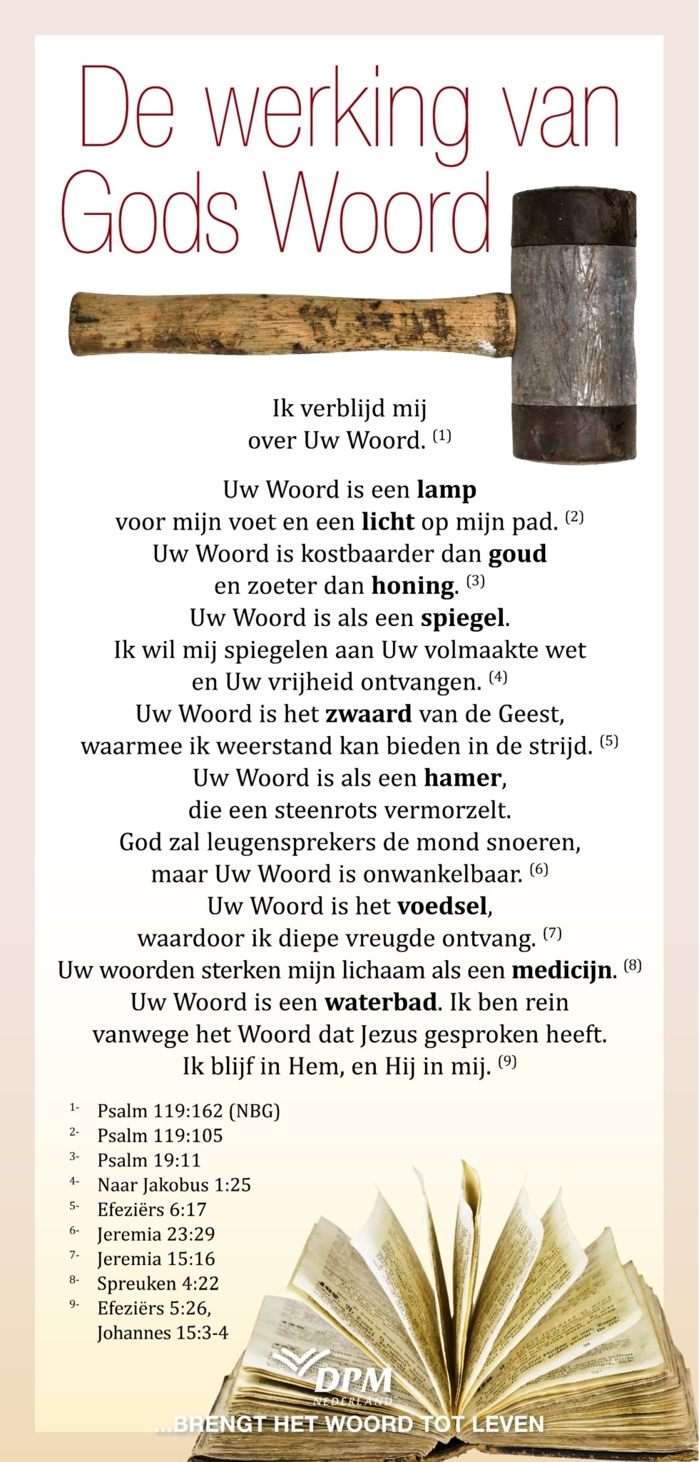 Proclamatiekaart De werking van Gods Woord