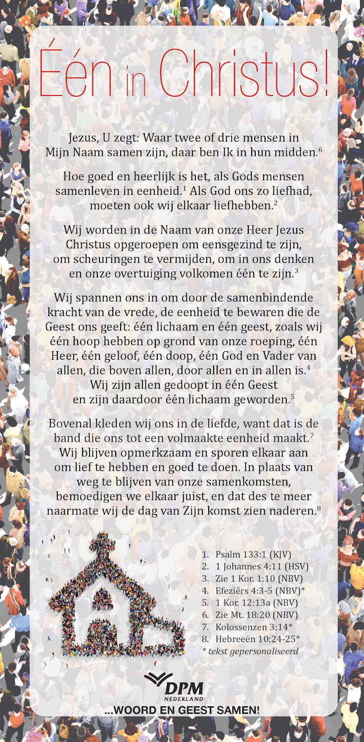 Proclamatiekaart Één in Christus