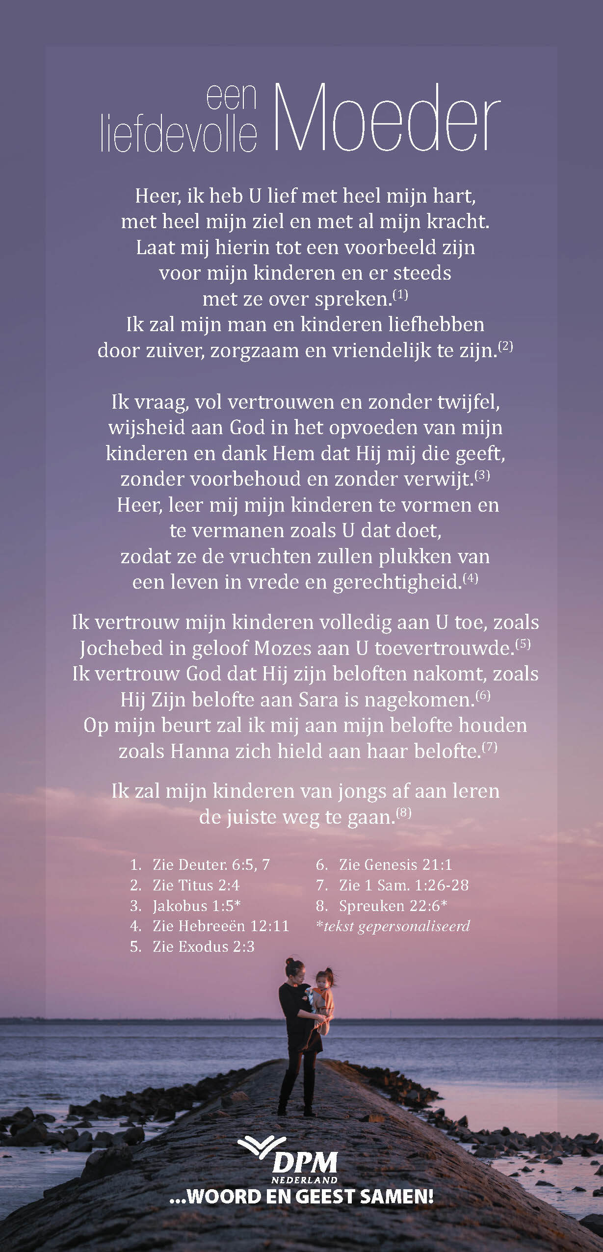Proclamatiekaart Een liefdevolle moeder
