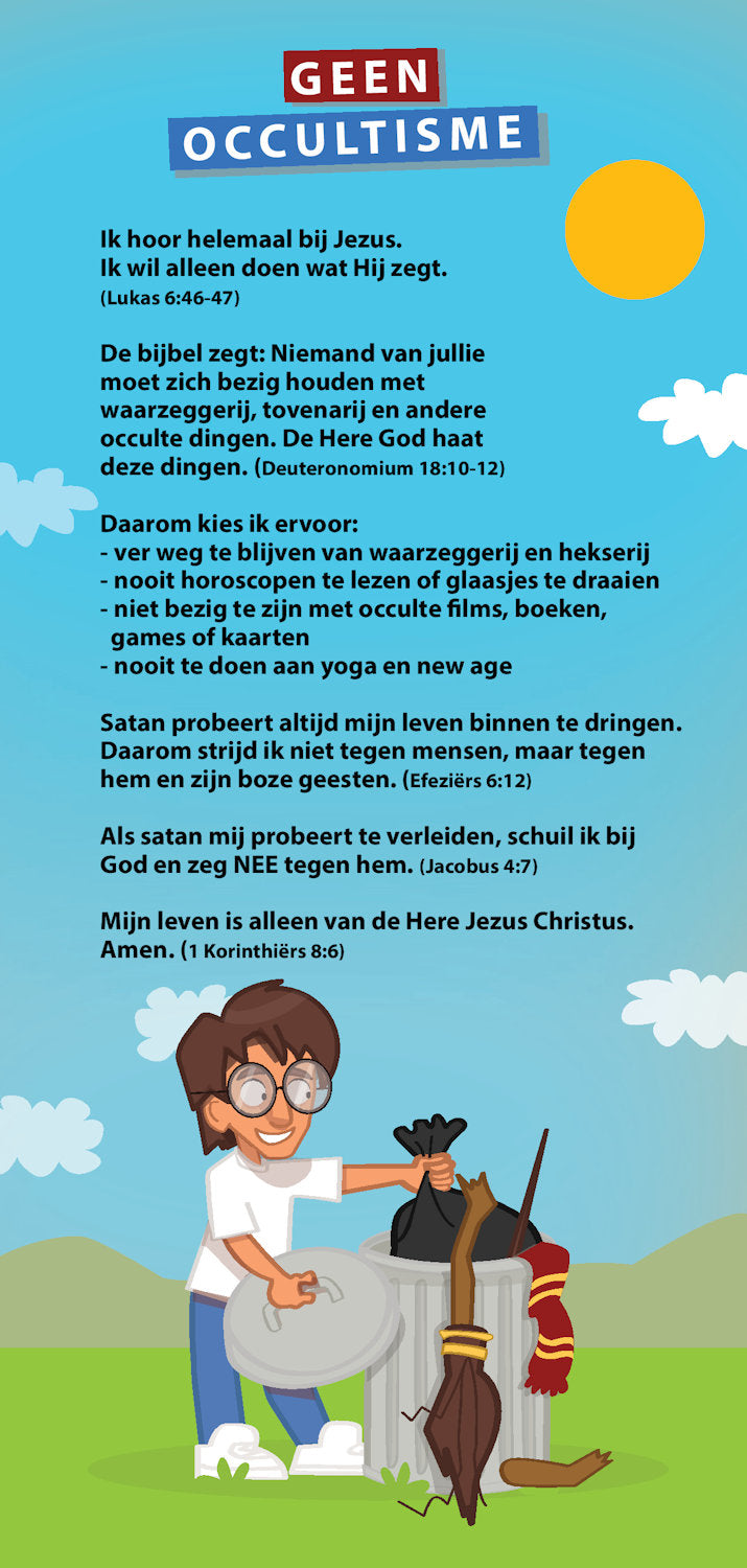 Proclamatiekaart Geen occultisme