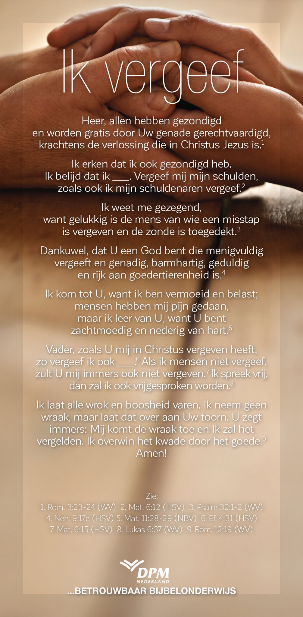 Proclamatiekaart Ik vergeef