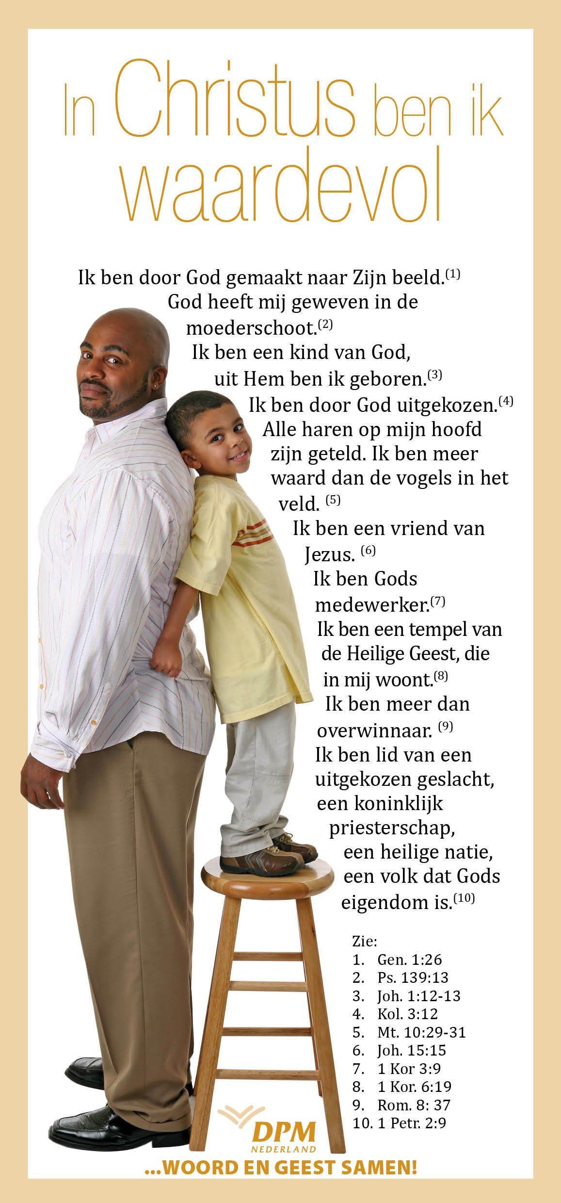 Proclamatiekaart In Christus ben ik waardevol