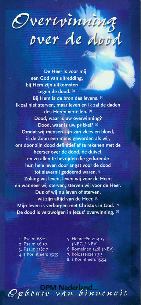 Proclamatiekaart Overwinning over de dood