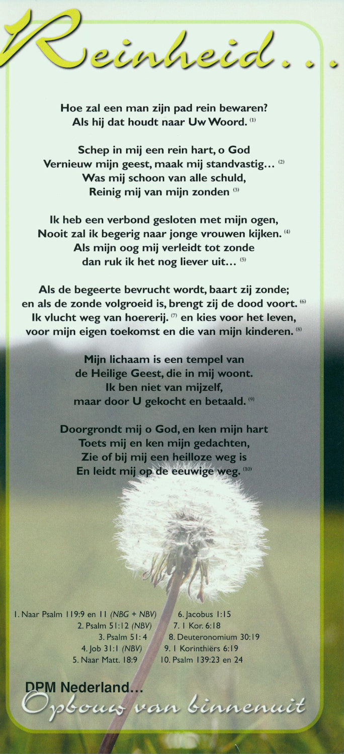 Proclamatiekaart Reinheid