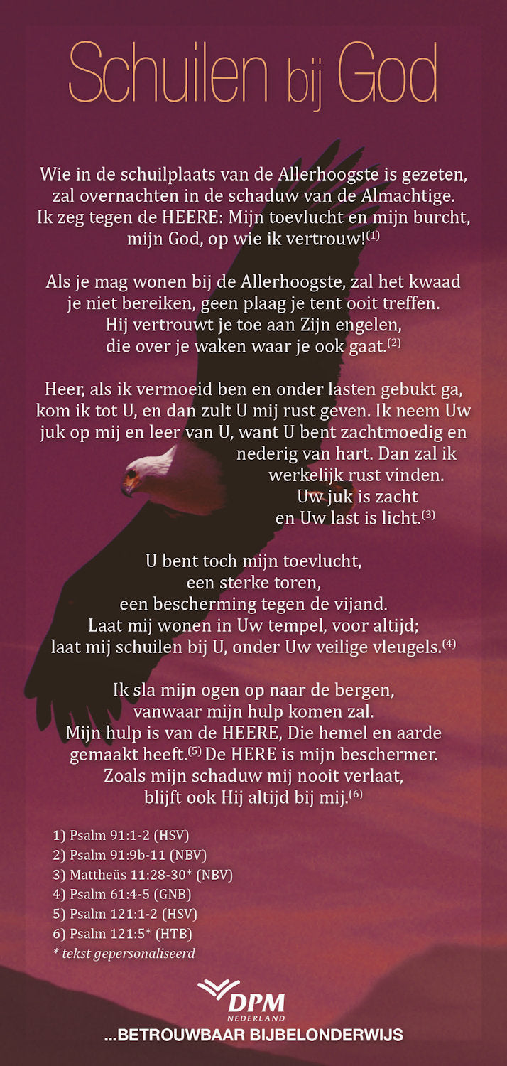 Proclamatiekaart Schuilen bij God