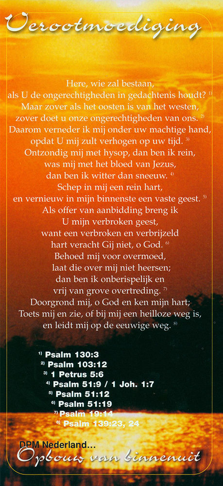 Proclamatiekaart Verootmoediging