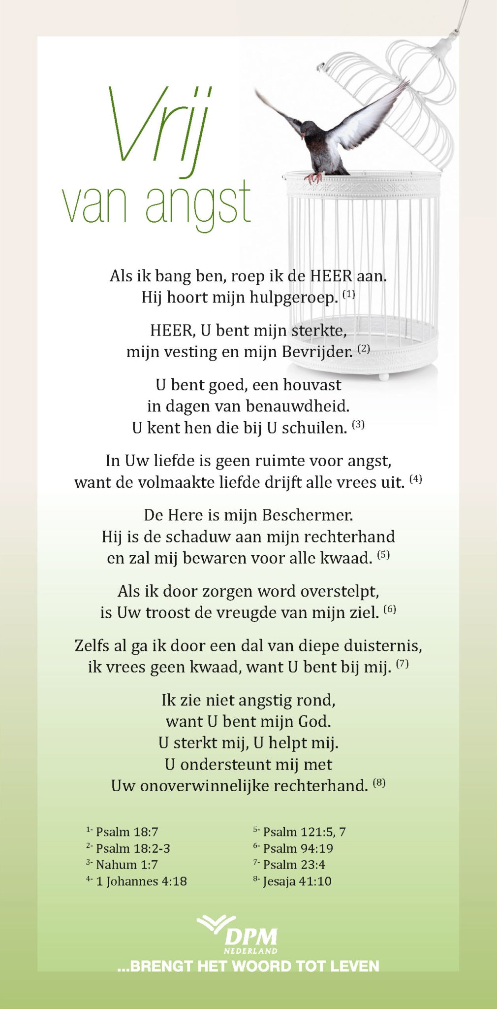 Proclamatiekaart Vrij van angst