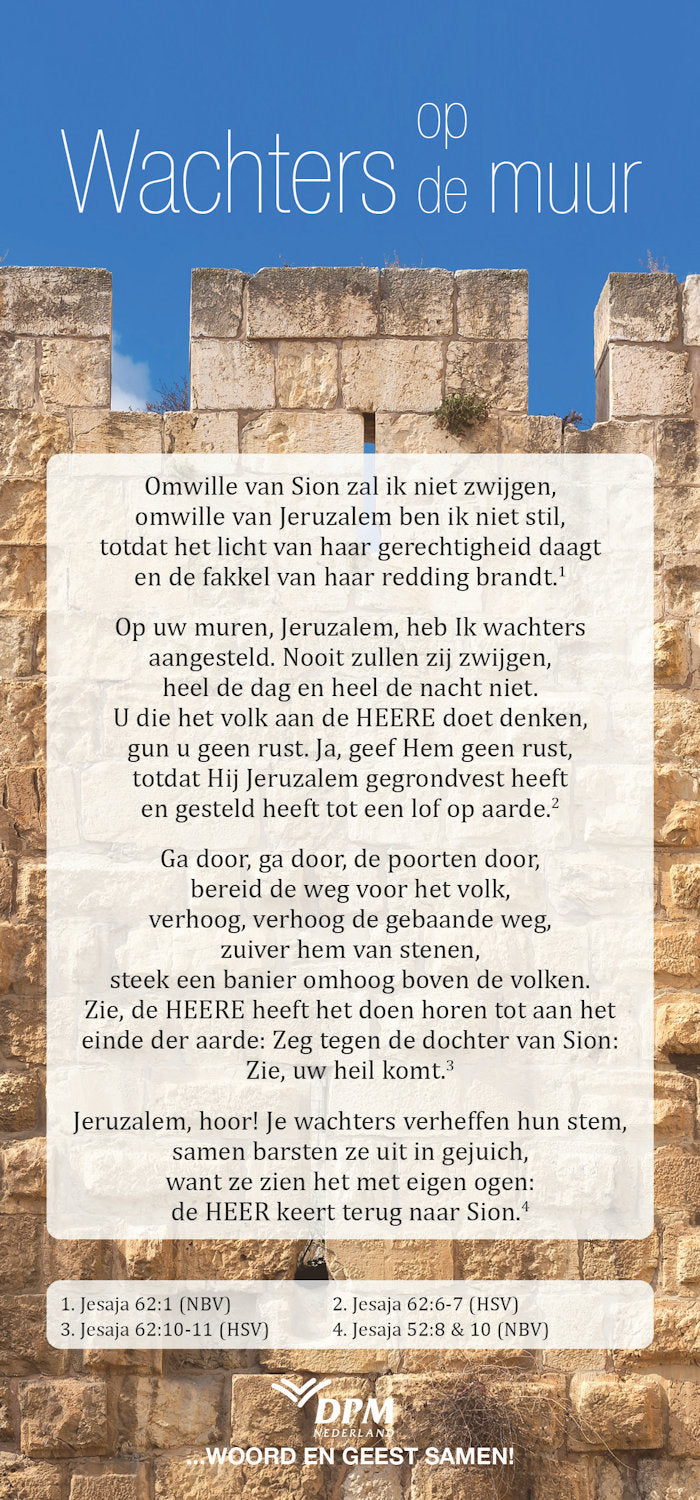 Proclamatiekaart Wachters op de muur